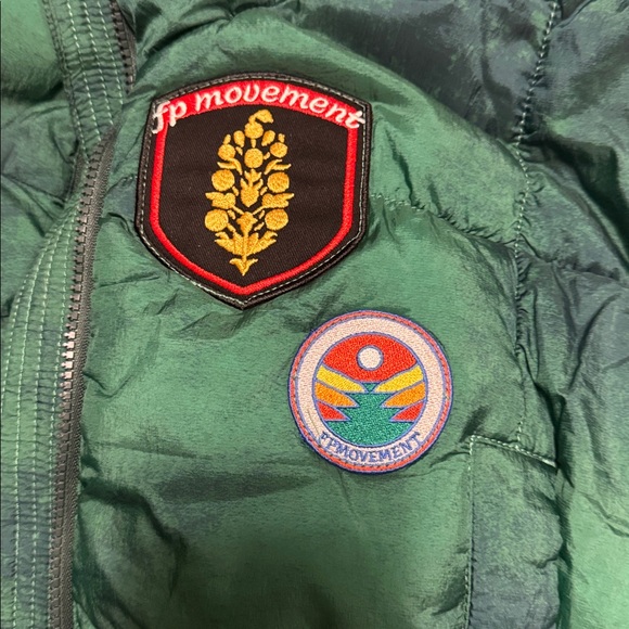 FLASH SALE Free people Green Puffer Jacket - Picture 4 of 8